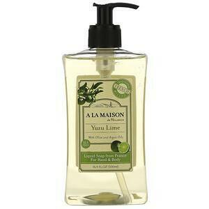 A La Maison de Provence, Hand & Body Liquid Soap, Yuzu Lime, 16.9 fl oz (500 ml) - Supply Center USA