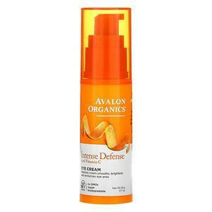 Avalon Organics, Eye Cream, Intense Defense with Vitamin C, 1 oz (29 g) - HealthCentralUSA