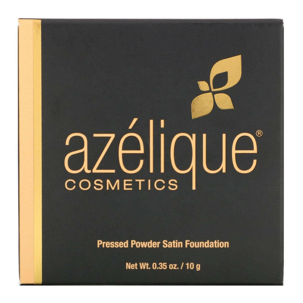 Azelique, Pressed Powder Satin Foundation, Tan-Deep, Cruelty-Free, Certified Vegan, 0.35 oz (10 g) - HealthCentralUSA