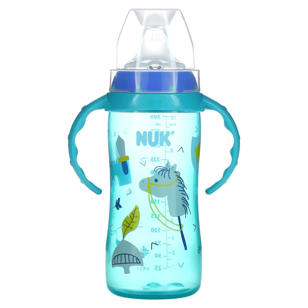 NUK, Large Learner Cup, 8+ Months, Blue, 1 Pack, 10 oz (300 ml) - Supply Center USA