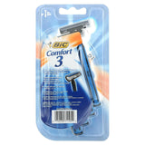 BIC, Comfort 3, Disposable Razors, 4 Razors - Supply Center USA