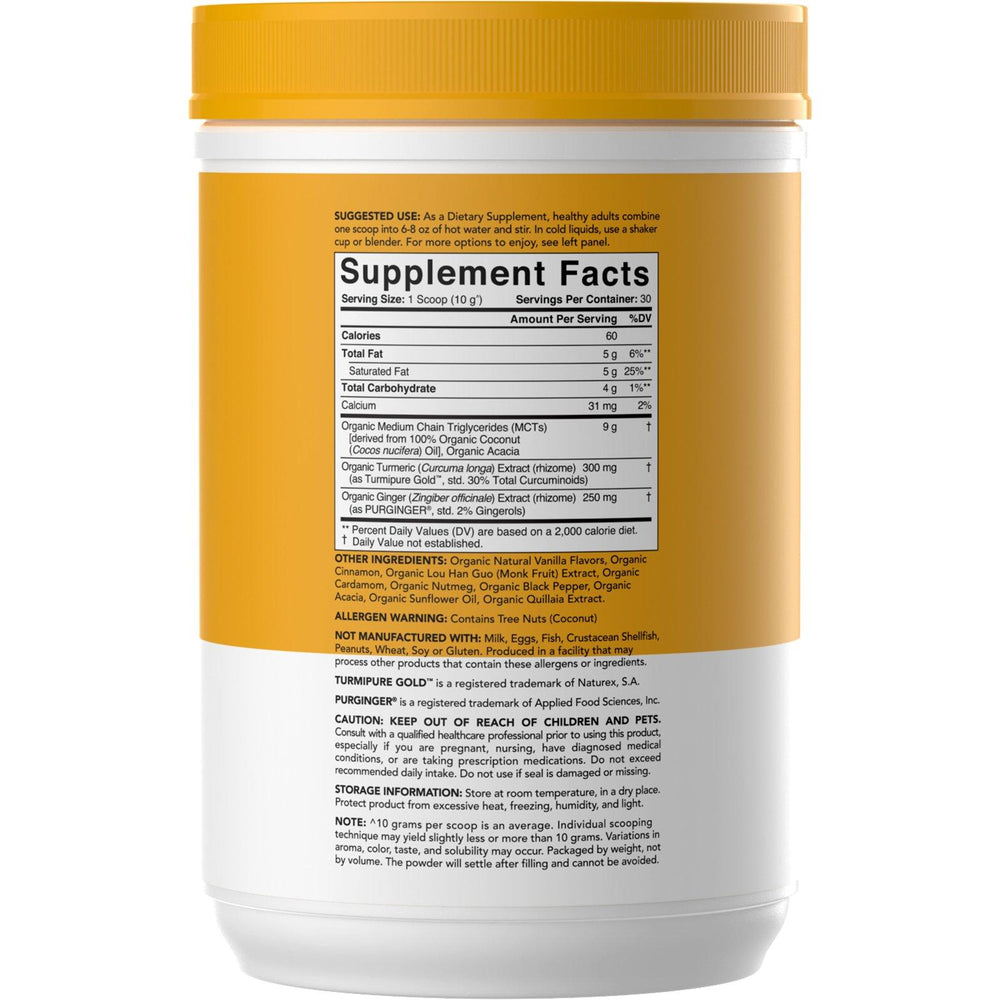 Sports Research, Golden Milk with Turmeric & Ginger, 10.6 oz (300 g) - HealthCentralUSA