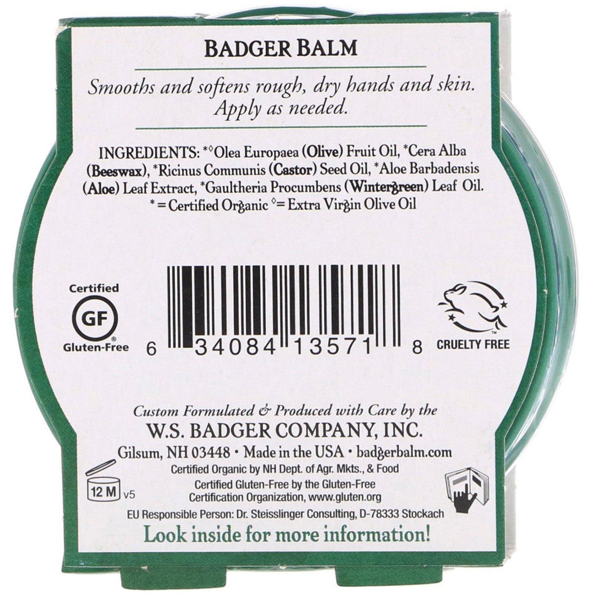 Badger Company, Badger Balm For Hardworking Hands, 2 oz (56 g) - Supply Center USA