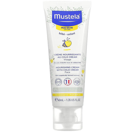 Mustela, Baby, Nourishing Face Cream with Cold Cream, For Dry Skin, 1.35 fl oz (40 ml) - Supply Center USA