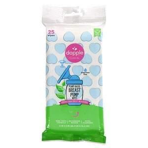 Dapple Baby, Clinical, Plant-Based Breast Pump Wipes, Fragrance Free, 25 Wipes - Supply Center USA