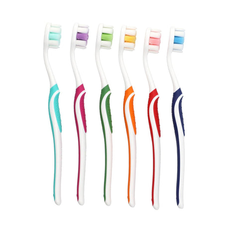 GuruNanda, Bristle Toothbrush Multi-Pack, Extra Soft, 6 Toothbrushes - Supply Center USA