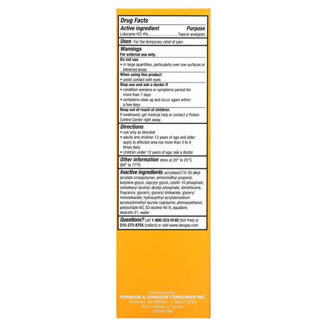 Bengay, Maximum Strength Lidocaine, Ginger Citrus , 3 oz (85 g) - Supply Center USA