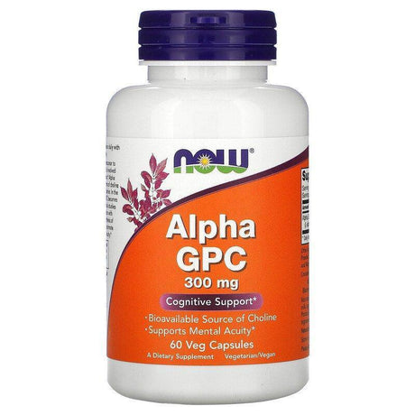 Now Foods, Alpha GPC, 300 mg, 60 Veg Capsules - Supply Center USA