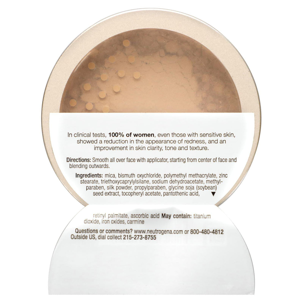 Neutrogena, Mineral Sheers, Loose Powder Foundation, Classic Ivory 10, 0.19 oz (5.5 g) - Supply Center USA