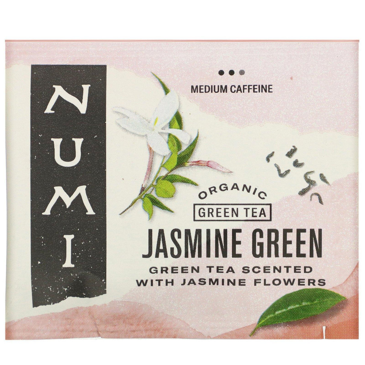 Numi Tea, Organic Green Tea, Jasmine Green, 18 Tea Bags, 1.27 oz (36 g) - Supply Center USA