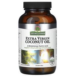 Nature's Answer, Extra Virgin Coconut Oil, 120 Softgels - Supply Center USA