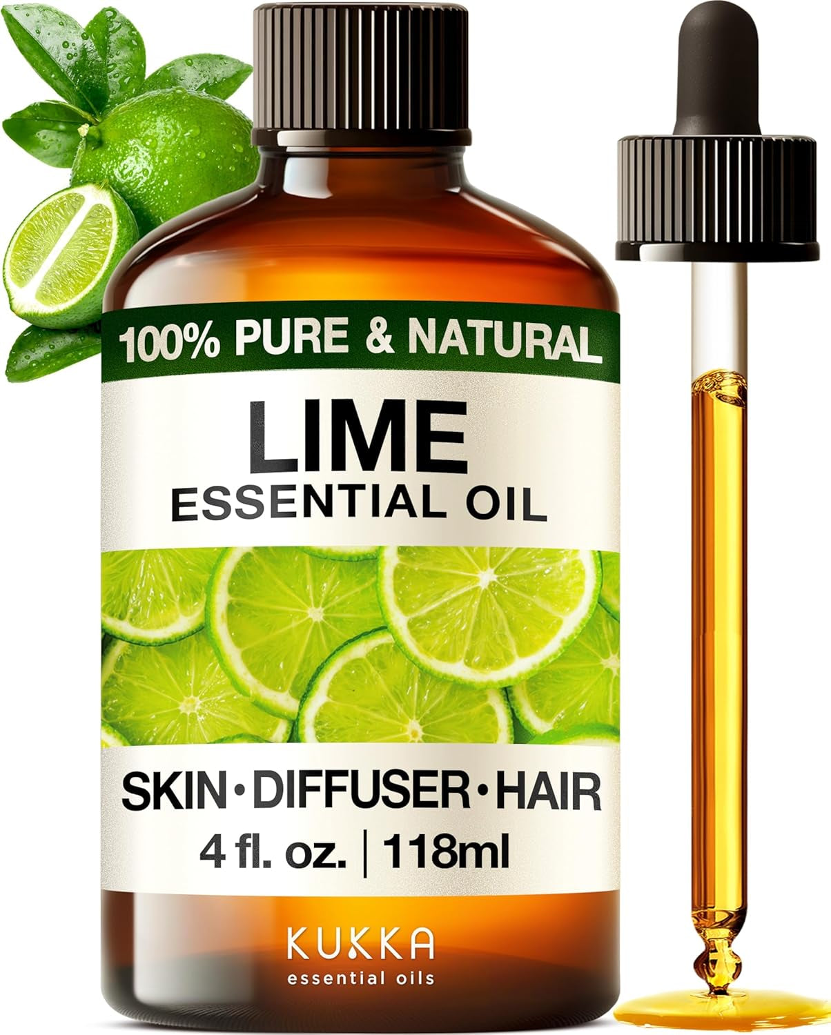 Kukka Tea Tree Oil for Skin, Healthy Hair & Toenails - Huge 4 Fl Oz - 100% Pure Natural Australian Tea Tree Essential Oil - Experience Therapeutic Melaleuca Oil for Scalp, Nails & Soap Making Scent