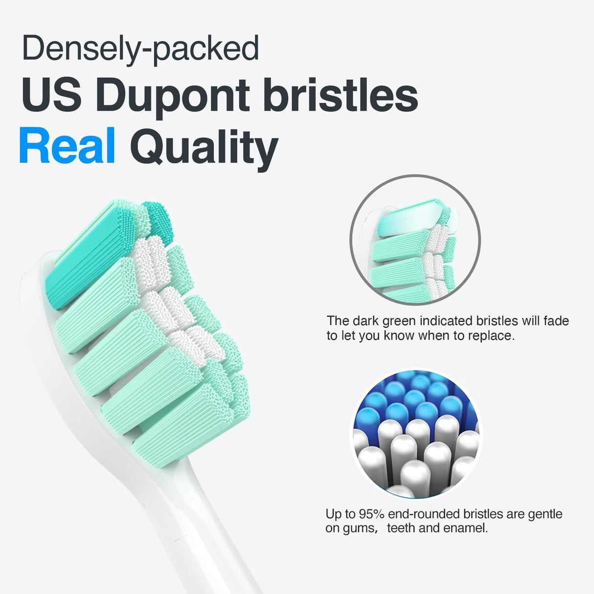 Replacement Toothbrush Heads for Philips Sonicare Replacement Heads C2, Electric Replacement Brush Head Compatible with Phillips Sonicare Toothbrush C2,C1,For Philips Sonic Care Brush,10 Pack