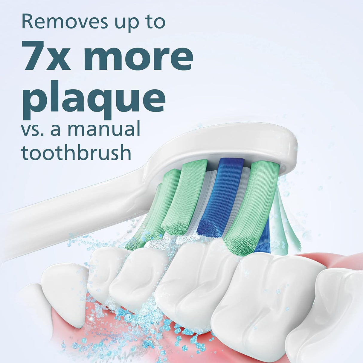 Philips Sonicare 4100 Rechargeable Electric Toothbrush, with Pressure Sensor, 2 Intensity Settings, Smartimer and Quadpacer, 14-Day Battery Life, Black, Model HX3681/24