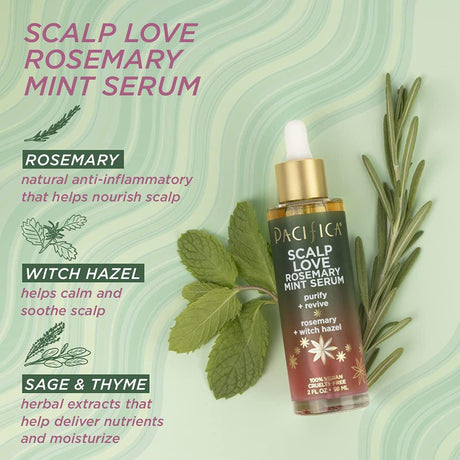 PACIFICA Scalp Love Rosemary Mint Serum by Pacifica for Unisex - 2 Oz Serum - Supply Center USA