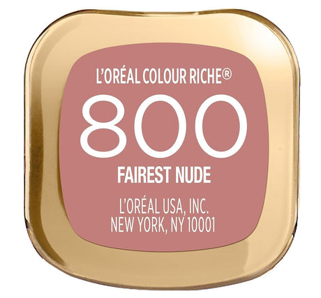 L’Oréal Paris Colour Riche Original Creamy, Hydrating Satin Lipstick with Argan Oil and Vitamin E, Fairest Nude , 1 Count - Supply Center USA