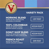 Victor Allen'S Coffee Variety Pack (Morning Blend, 100% Colombian, Donut Shop Blend, and French Roast), 42 Count, Single Serve Coffee Pods for Keurig K-Cup Brewers
