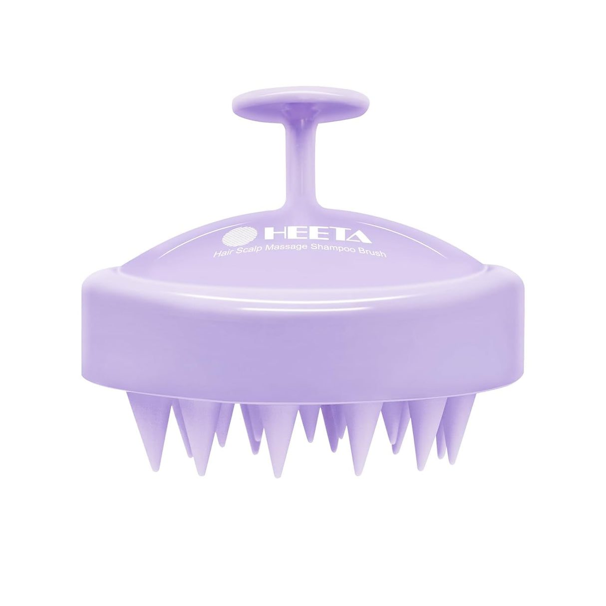 HEETA Shampoo Scalp Brush Massager Hair Growth, Scalp Scrubber with Soft Silicone Bristles for Hair Growth & Dandruff Removal, Hair Brush for Scalp Exfoliator, Black