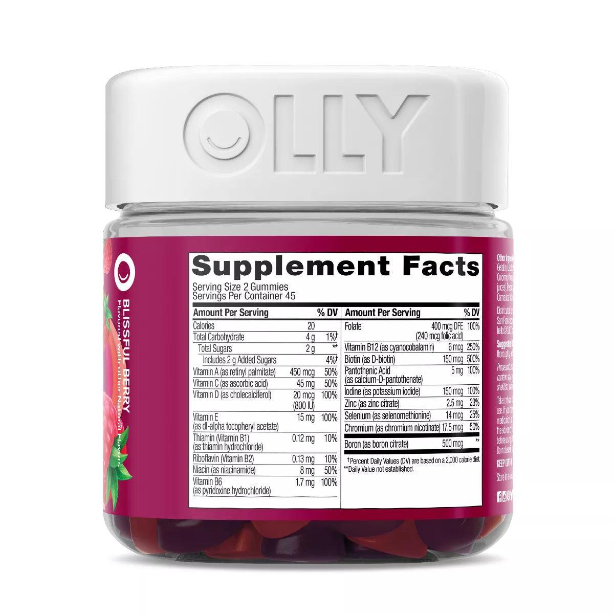 OLLY Women'S Multivitamin Gummies - Berry - Supply Center USA