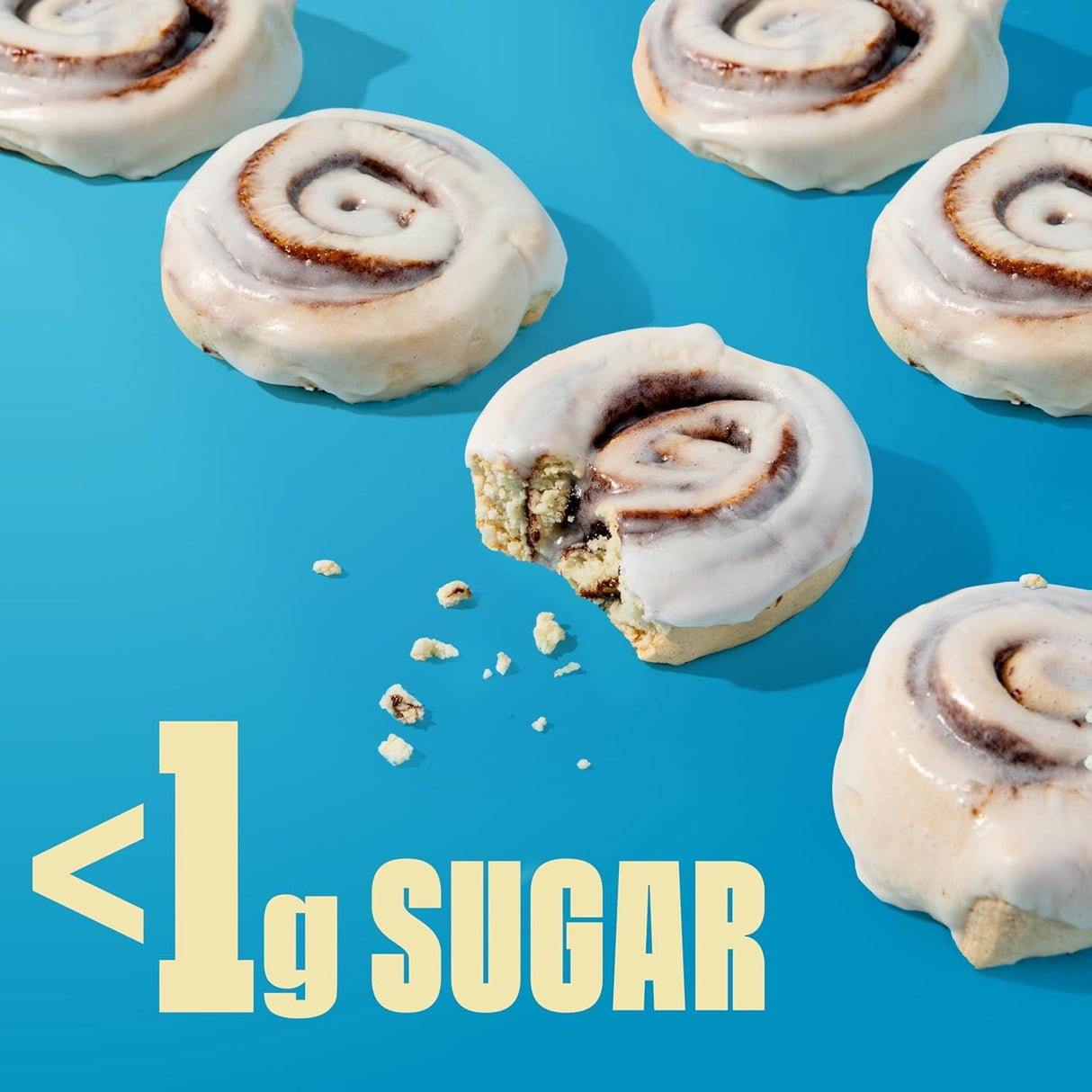 Legendary Foods 22 Gram High Protein Sweet Roll+ Bars Premium Boosted - Low Carb Meal Replacement Snack Bar - 10 Gluten Free Protein Snacks - Healthy Keto Snack Box - Low Sugar Diabetic Friendly