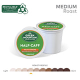 Green Mountain Coffee Roasters Half Caff Keurig Single-Serve K-Cup Pods, Medium Roast Coffee, 72 Count