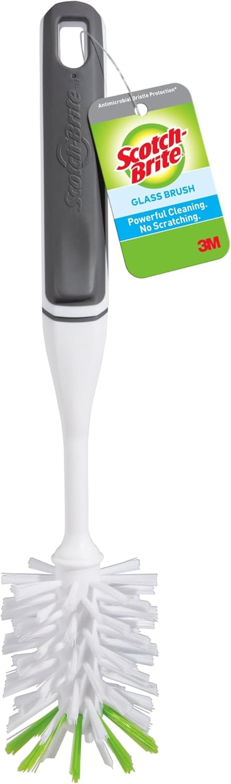Scotch-Brite Glass and Water Bottle Brush, Long-Lasting Bristles, Safe on Multiple Types of Water Bottles, Baby Bottles, Vases, and More