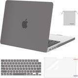 MOSISO Compatible with Macbook Pro 14 Inch Case 2024 2023 2022 2021 M4 M3 M2 M1 Pro Max A3112 A3185 A3401 A2918 A2992 A2779 A2442, Plastic Hard Shell&Keyboard Cover&Screen Film&Pouch, Black