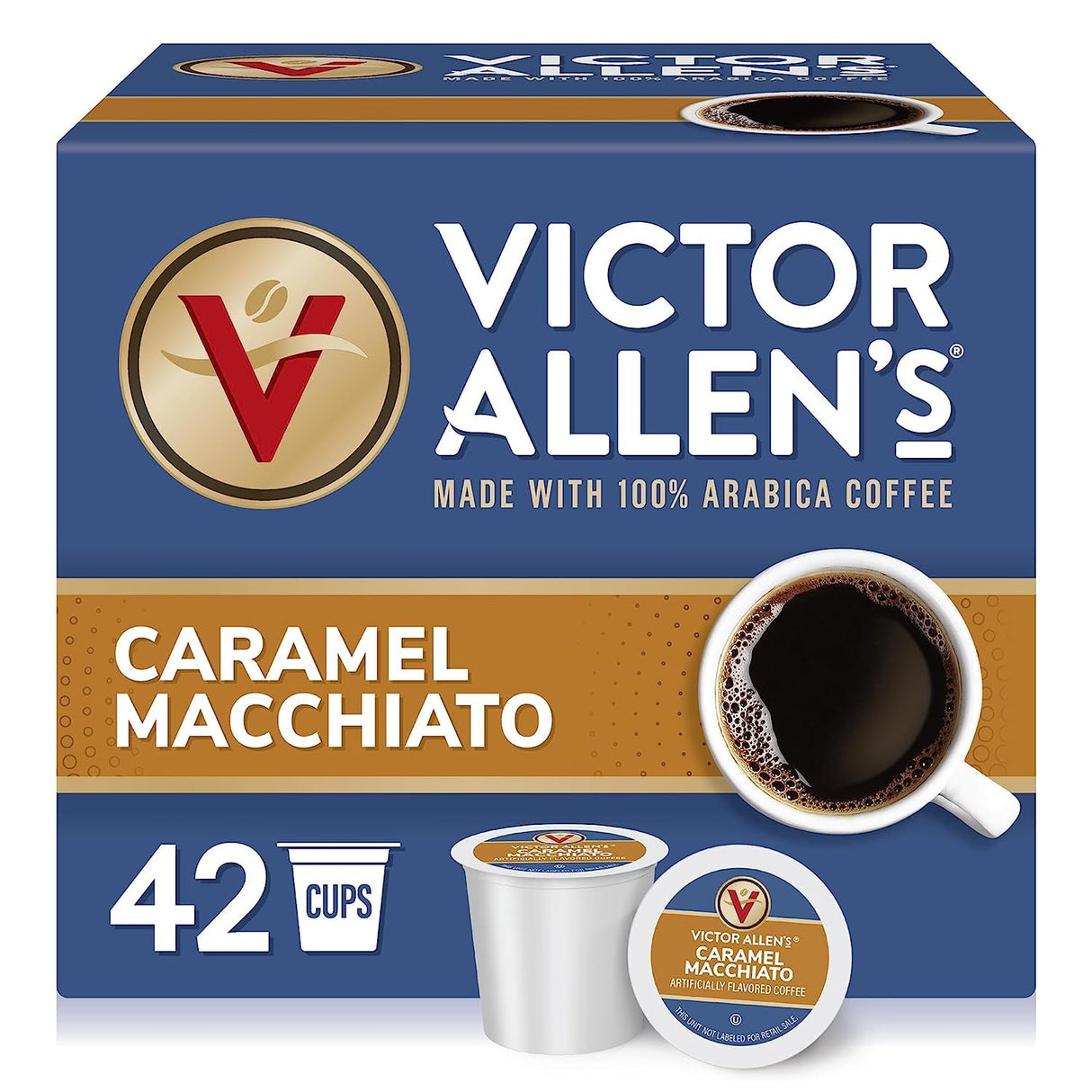Victor Allen'S Coffee Variety Pack (Morning Blend, 100% Colombian, Donut Shop Blend, and French Roast), 42 Count, Single Serve Coffee Pods for Keurig K-Cup Brewers