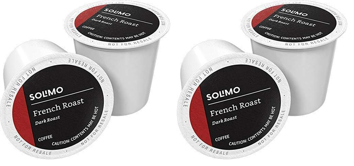 Amazon Brand - Solimo Dark Roast Coffee Pods, Compatible with Keurig 2.0 K-Cup Brewers 100 Count(Pack of 1)