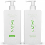 Native Shampoo and Conditioner Contain Naturally Derived Ingredients| All Hair Type Color & Treated, Fine to Dry Damaged, Sulfate & Dye Free - Almond & Shea Butter, 16.5 Fl Oz Each (2 Pack)