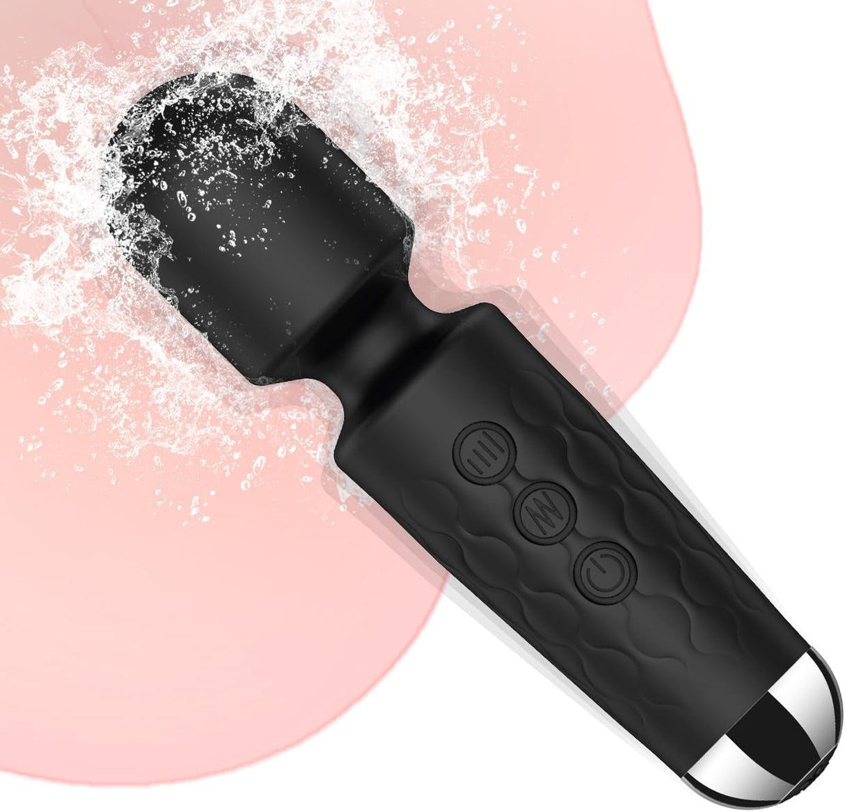 Vibrator Wand,Adult Sex Toy Wand, G Spot Dildo, Clit Vibrator, Sex Vibrators,Clitoris Stimulation,With 8 Speeds & 20 Patterns, Quiet,Fully Waterproof,Vibrating Wand for Her Pleasure (Rose Red)