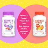 SmartyPants, Kids Formula, Multi and Omega 3s, Strawberry Banana, Orange and Lemon, 120 Gummies - Supply Center USA