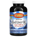 Carlson, Wild Norwegian, Cod Liver Oil Gems, 1,000 mg, 100 Soft Gels - Supply Center USA