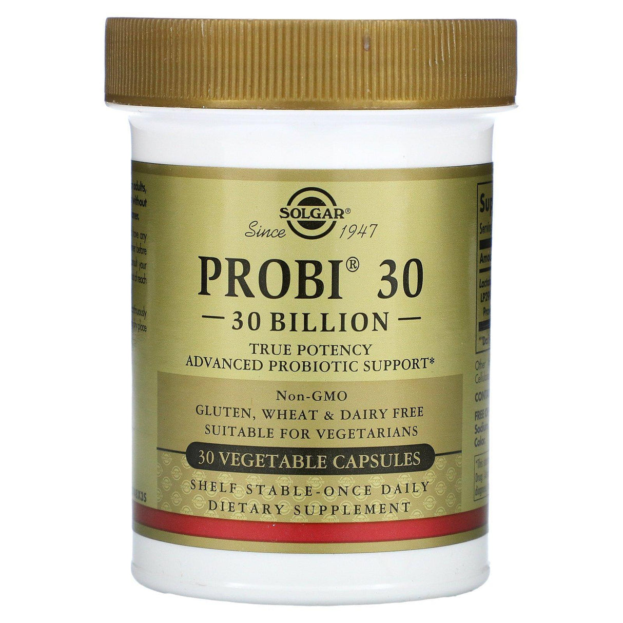 Solgar, Probi 30 Billion, 30 Vegetable Capsules - Supply Center USA