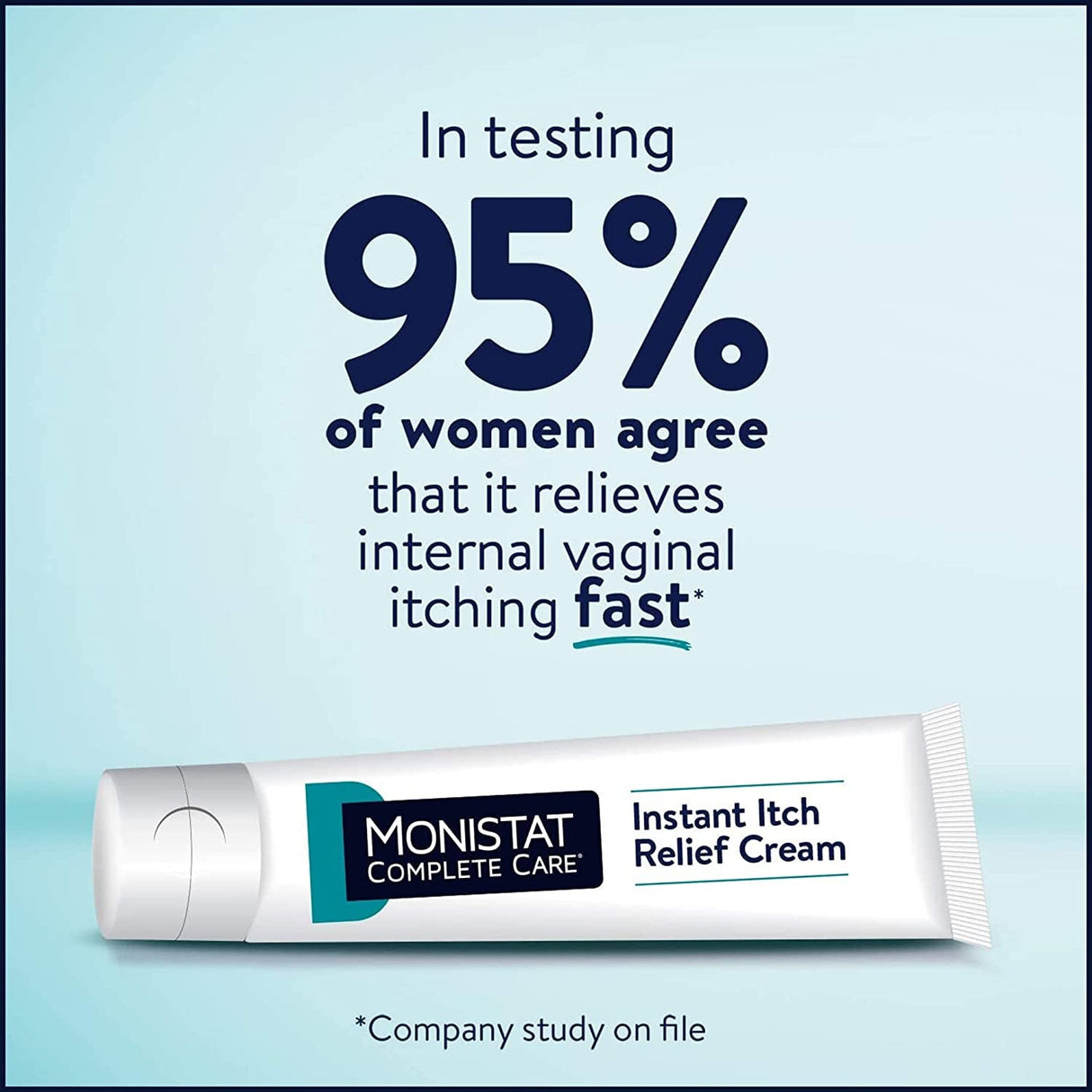 Monistat Instant Itch Relief Cream for Women, Maximum Strength Feminine Itch Care, 1 Oz, 2 Pack