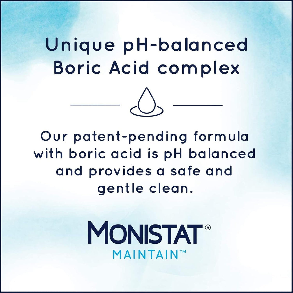 Monistat Boric Acid Feminine Cleanser, Fragrance Free Feminine Wash, 10 Fl Oz, 1 Pack