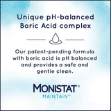Monistat Boric Acid Feminine Cleanser, Fragrance Free Feminine Wash, 10 Fl Oz, 1 Pack