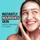 Neutrogena Ultra Gentle Cream-To-Foam Daily Facial Cleanser, Transforms from a Creamy Cleanser to a Foaming Face Wash, Gently Cleanses Sensitive Skin, Fragrance-Free, Hypoallergenic, 8.5 Oz