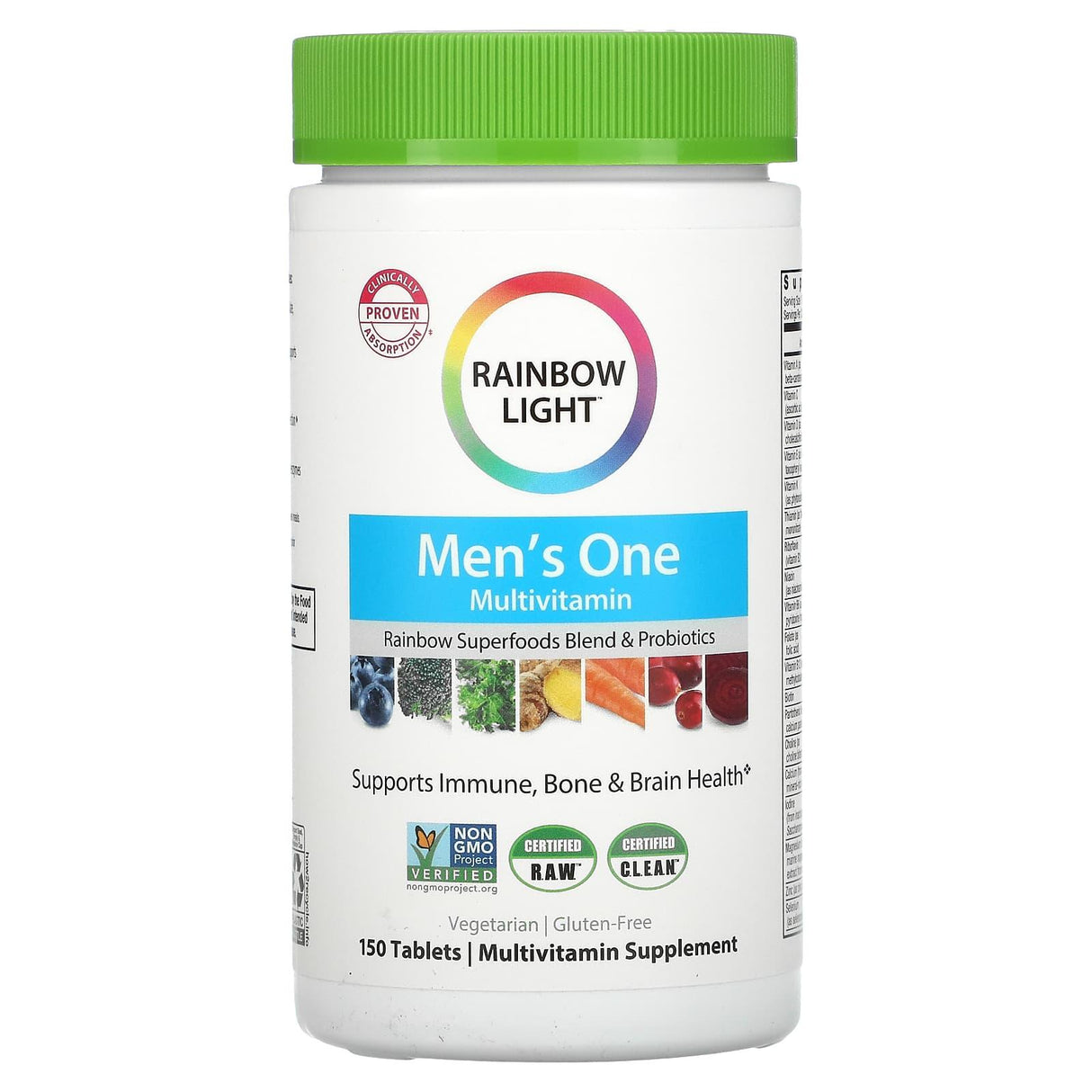 Rainbow Light, Men's One Daily Multivitamin, High Potency, 90 Vegetarian Tablets - Supply Center USA