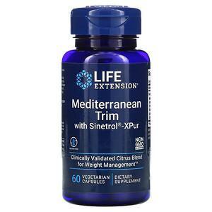 Life Extension, Mediterranean Trim with Sinetrol-XPur, 60 Vegetarian Capsules - Supply Center USA