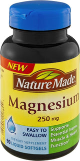 Nature Made Magnesium Oxide 250 Mg, Dietary Supplement for Muscle, Heart, Bone and Nerve Health Support, 200 Tablets, 200 Day Supply - Supply Center USA