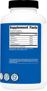 Nutricost Nitric Oxide Booster 2250Mg, 180 Capsules - 750Mg per Casule, 60 Servings - Gluten Free and Non-Gmo