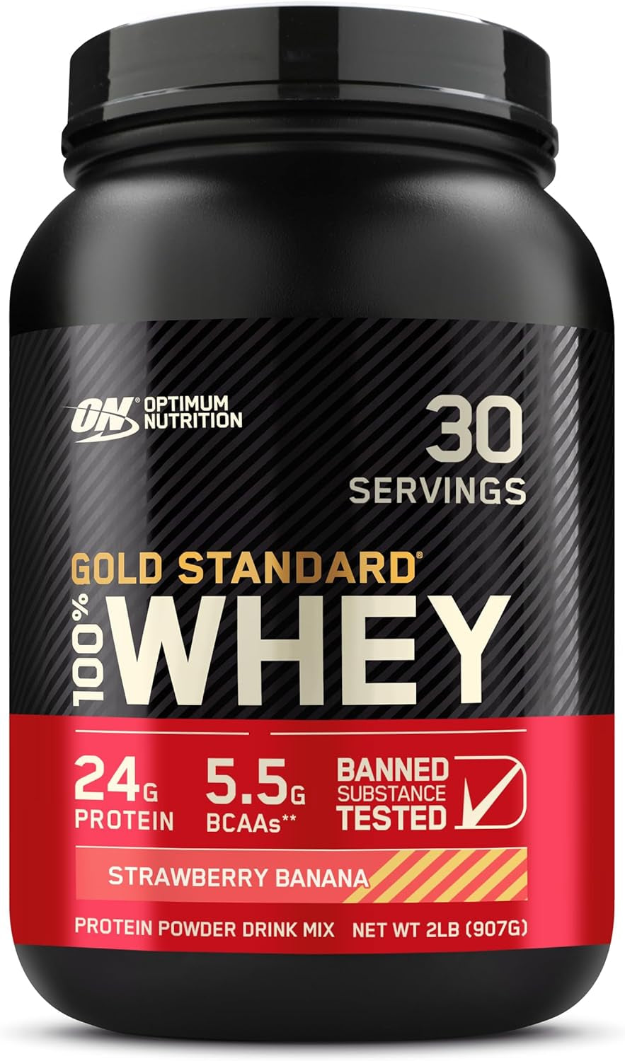Optimum Nutrition Gold Standard 100% Whey Protein Powder, Double Rich Chocolate, 2 Pound (Packaging May Vary)