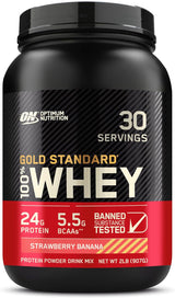 Optimum Nutrition Gold Standard 100% Whey Protein Powder, Double Rich Chocolate, 2 Pound (Packaging May Vary)