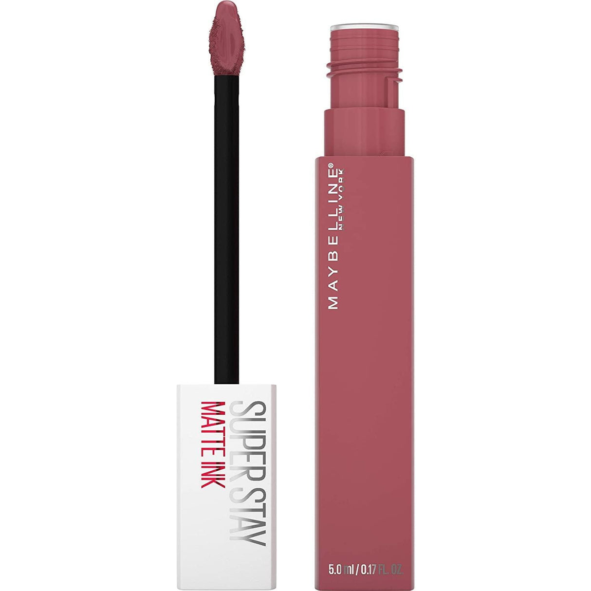 Maybelline Super Stay Matte Ink Liquid Lipstick Makeup, Long Lasting High Impact Color, up to 16H Wear, Lover, Mauve Neutral, 1 Count - Supply Center USA