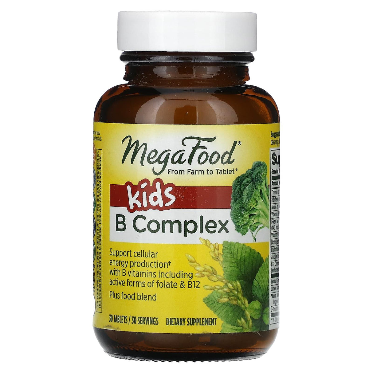 MegaFood, Kids B Complex, 30 Tablets - Supply Center USA