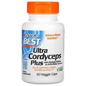 Doctor's Best, Ultra Cordyceps Plus with Ginkgo Biloba and Artichoke Extracts, 60 Veggie Caps - Supply Center USA