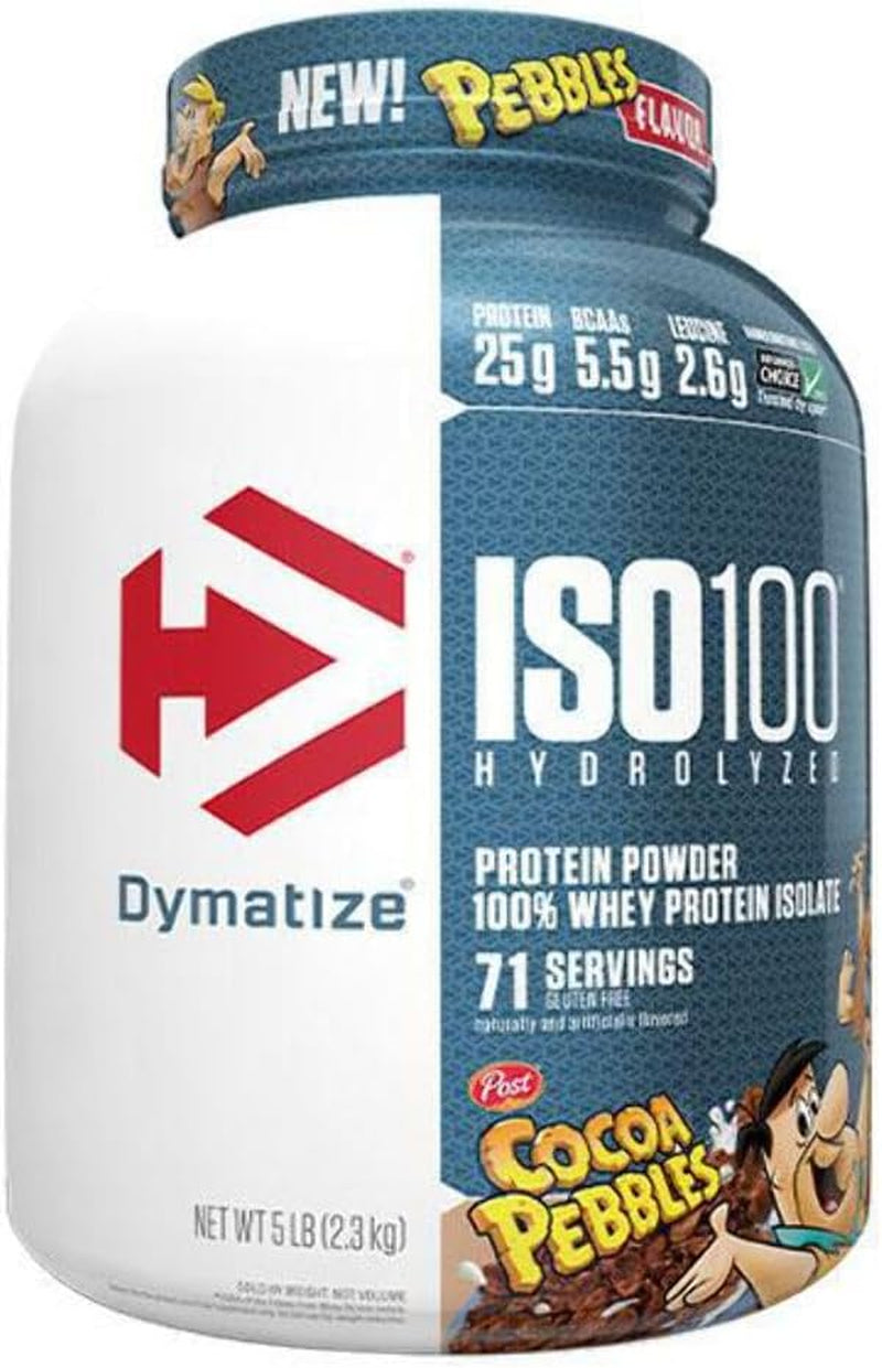 Dymatize ISO100 Hydrolyzed Protein Powder, 100% Whey Isolate, 25G of Protein, 5.5G Bcaas, Gluten Free, Fast Absorbing, Easy Digesting, Gourmet Vanilla, 20 Servings
