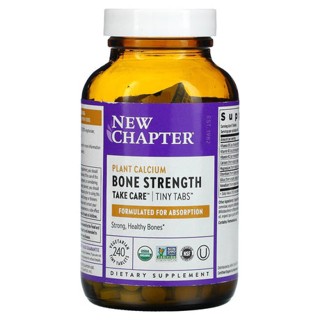 New Chapter, Plant Calcium Bone Strength Take Care, 240 Vegetarian Tiny Tablets - Supply Center USA