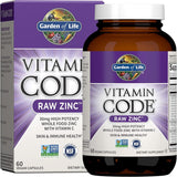 Garden of Life Zinc Supplements 30Mg High Potency Raw Zinc and Vitamin C Multimineral Supplement, Vitamin Code / Trace Minerals & Probiotics for Skin Health & Immune Support (Packaging May Vary) - Supply Center USA